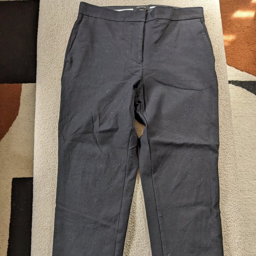 Ann Taylor petite curvy straight cuffed pant 8p